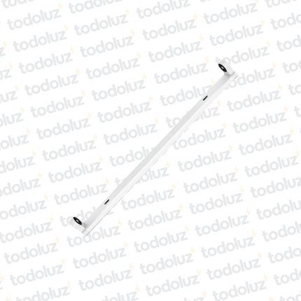 Chapa Comercial p/ 1 Tubo Led 600mm Conexion en Una Punta