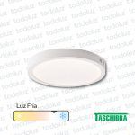 Panel Led Redondo p/ Adosar 18W Luz Fria 6500°k Taschibra