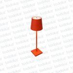 Luminaria de Mesa Touch Dimerizable 3W 3000°K c/ Bateria Acabado Coral (56.255)