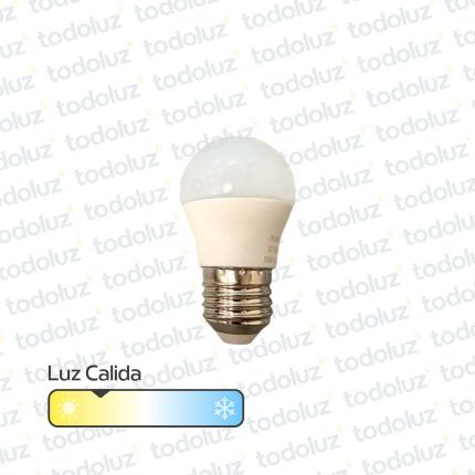 Lamp. Gota Led 7W Calido 3000°k E27 220Vac