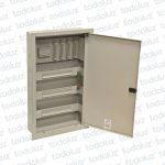 Tablero Embutir Metal Din 36 Modulos c/ Distribucion RST+N+T 63A Beige Cominsa