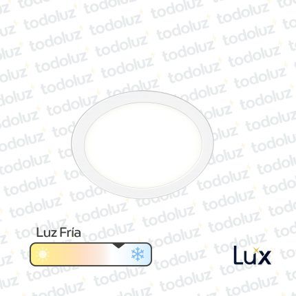 Panel Led Redondo p/ Embutir 24W Luz Fria 6500°k MG Lux