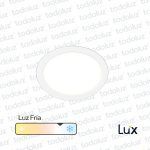 Panel Led Redondo p/ Embutir 24W Luz Fria 6500°k MG Lux