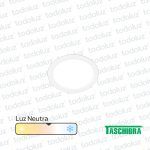 Panel Led Redondo p/ Embutir 12W Luz Neutra 4000°k Taschibra