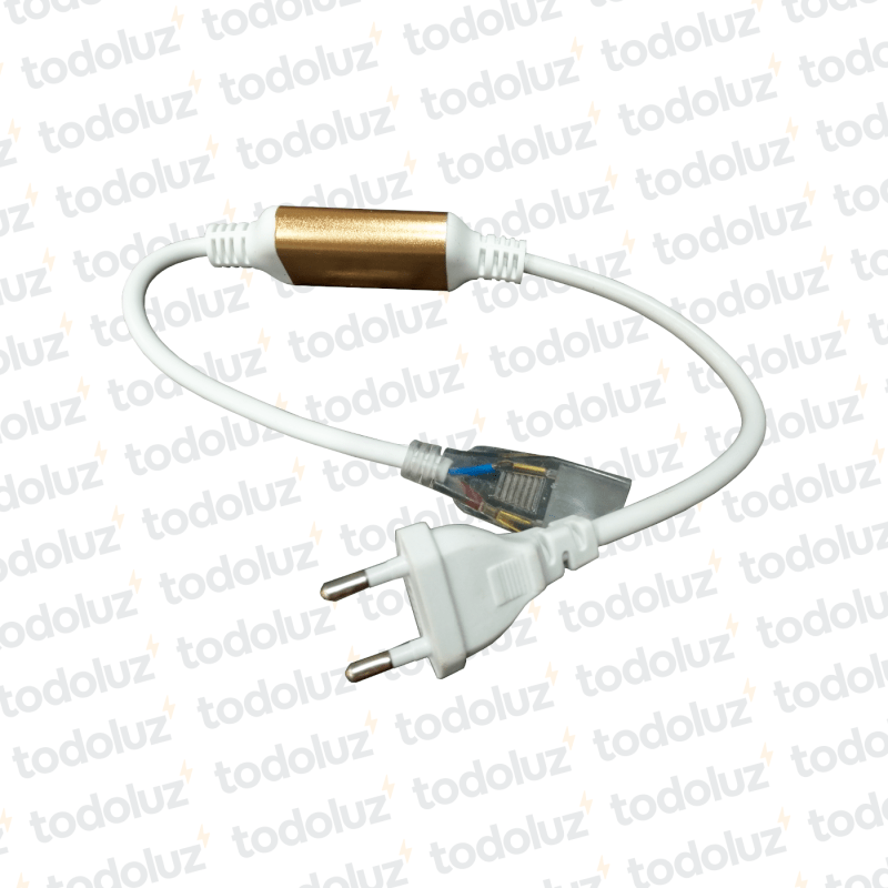 Conector Reforzado p/ Manguera Led 15mm c/ Rectificador AC/DC 220V
