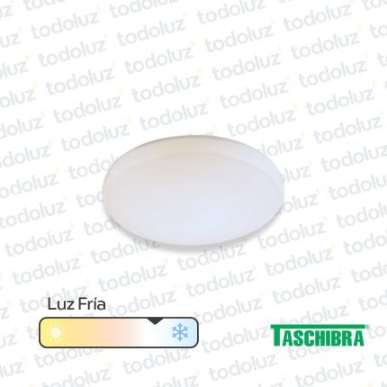 Panel Led Redondo p/ SemiEmbutir/Adosar 24W Luz Fria 6500°k c/ Borde Luminoso 220Vac Taschibra