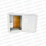 Caja p/ 1 Medidor Trifasico Exterior Metal Beige Cominsa