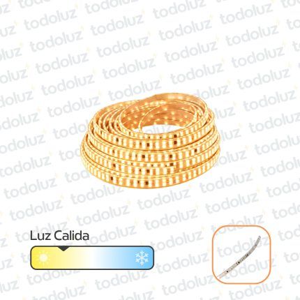 Manguera Led 12mm Luz Calida (240chip*35x28)(Pin 5mm) 220Vac (x.1Metro)