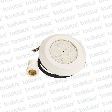 Spot Led Embutir p/Piscina 12W Luz Multicolor/Fria/Calida RGB/CCT p/ Rosca 1/2´ 12Vdc