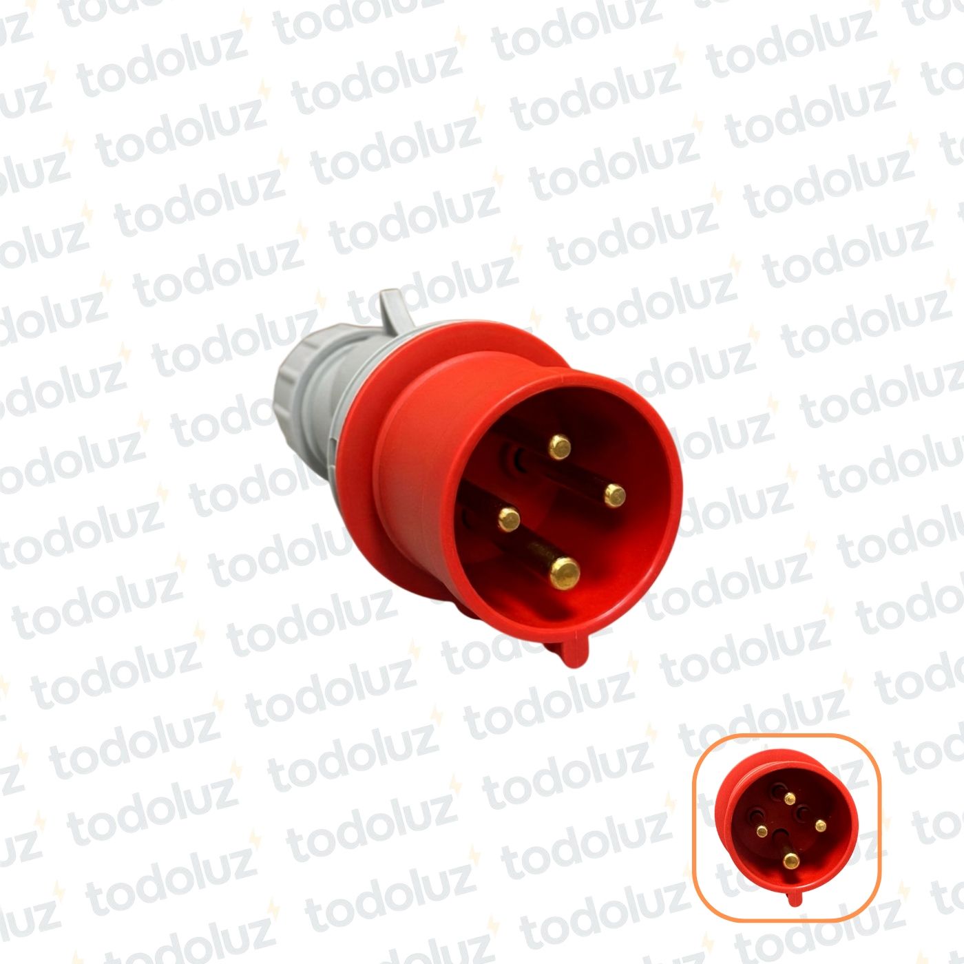 fca664dd-8d24-43b5-9ad1-71714ff21ec5-7145.jpg Ficha Macho Industrial 6H 3x63A+T (4 Pin) IP44 380-415V Rojo Qi