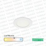 Panel Led Redondo p/ Embutir 6W Luz Neutra 4000°k Taschibra
