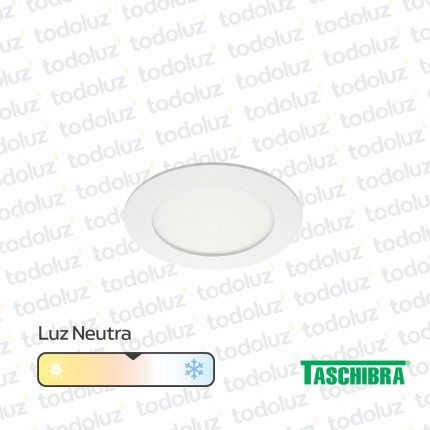 Panel Led Redondo p/ Embutir 6W Luz Neutra 4000°k Taschibra