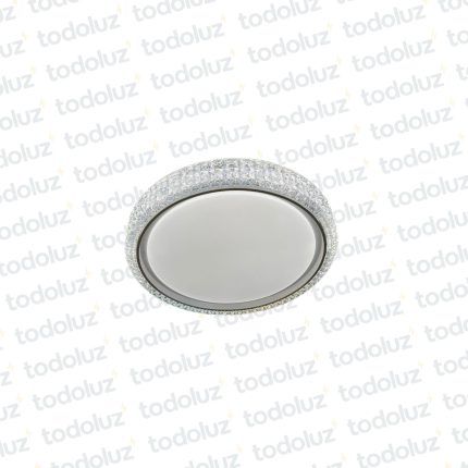 Plafon Circular Led Incorp. Efecto Diamante Acabado Blanco 20W Regulable c/ Control (51.172)