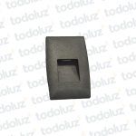 Spot Emb. Balizador Led Rectangular Negro 2W 80lm Luz Calida 3000°k