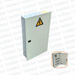 Tablero Embutir Metal Din 36 Modulos c/ Distribucion RST+N+T 160A Beige Cominsa