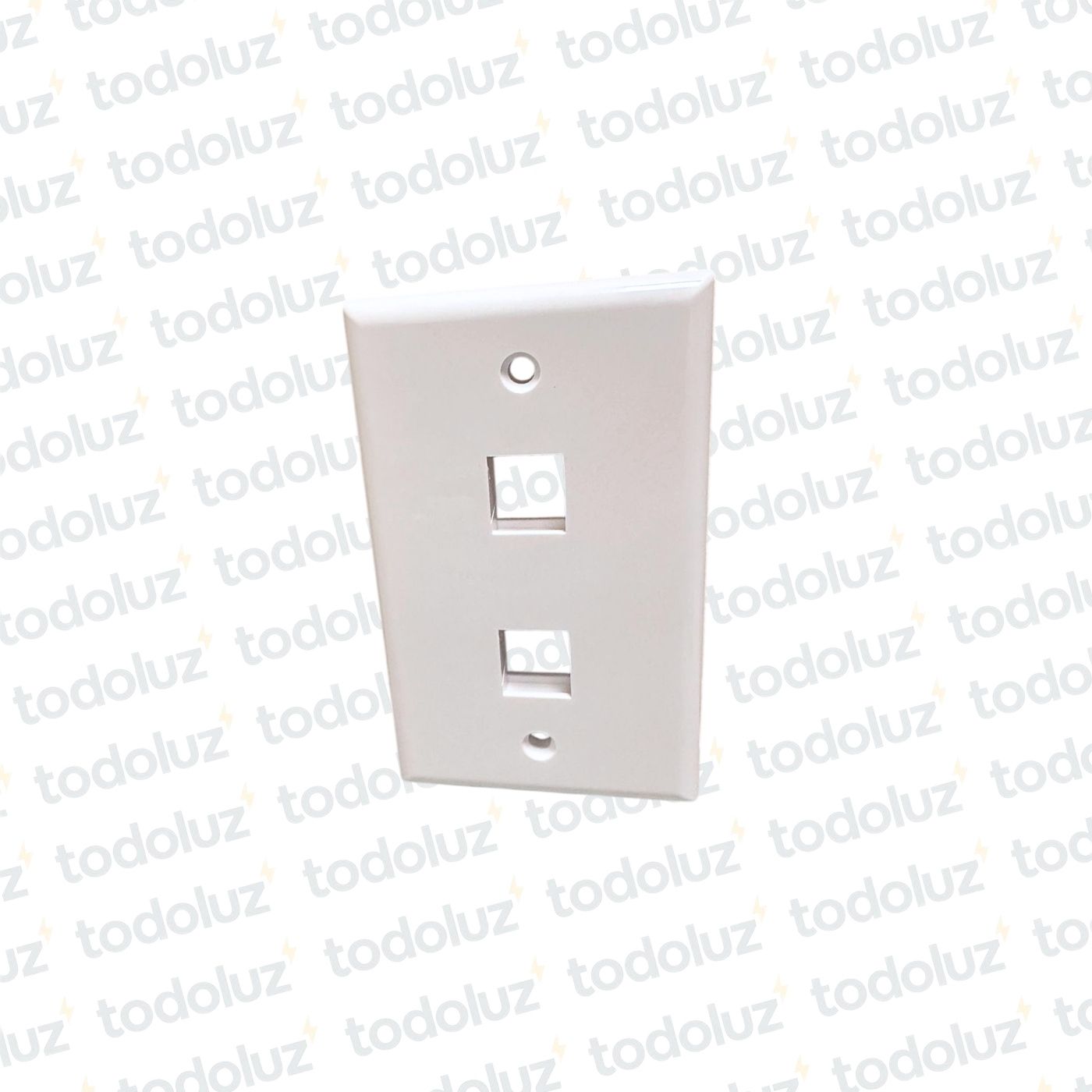 119d5fdd-32ed-4fc6-8b0e-f4d01b31286a-13005.jpg Placa Keystone (Face Plate) 2 Puertos Embutir 4x2 Blanco