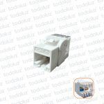 Conector Hembra Jack RJ45 Cat.6 Blanco
