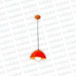 Colgante Semicirculo PVC Naranja Ø 260 mm 1*E27 (54.923)(Liquidacion)