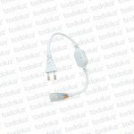Conector p/ Manguera Led Neon 6mm (Pin 6mm) c/ Rectificador AC/DC 220V