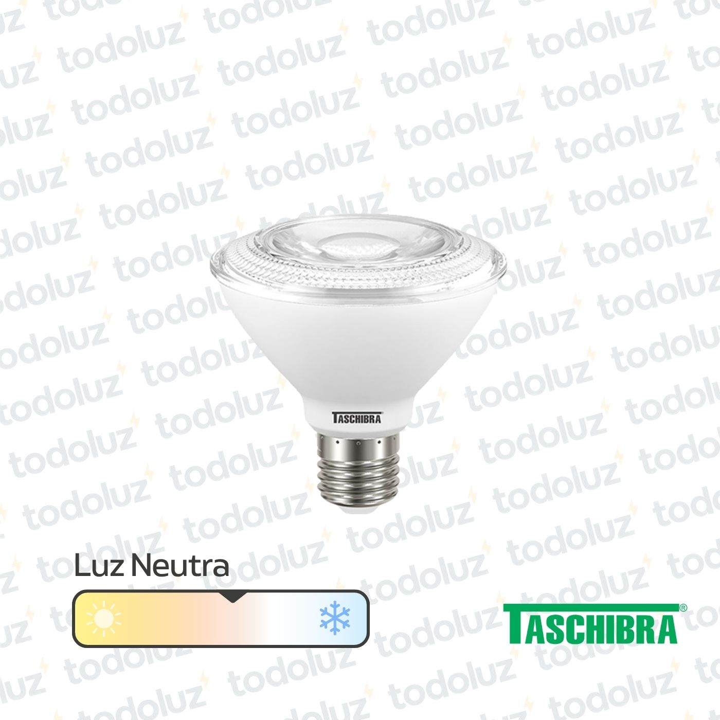 21f2de54-0d22-4759-871d-4082bb0df175-10690-1.jpg Lamp. Led Par30 11W 938lm 38° E27 Luz Neutra 4000°k 220Vac Taschibra