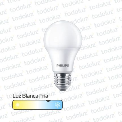 Lamp. Led Bulbo A60 10.5W 900lm E27 Luz Fria 6500°k 220Vac Philips