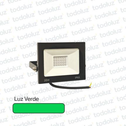 Proyector Multiled 20W Verde 220Vac
