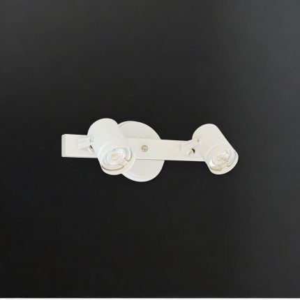 Aplique B. Circular Doble Cabezal Movil Blanco 2*GU10 (50.496)
