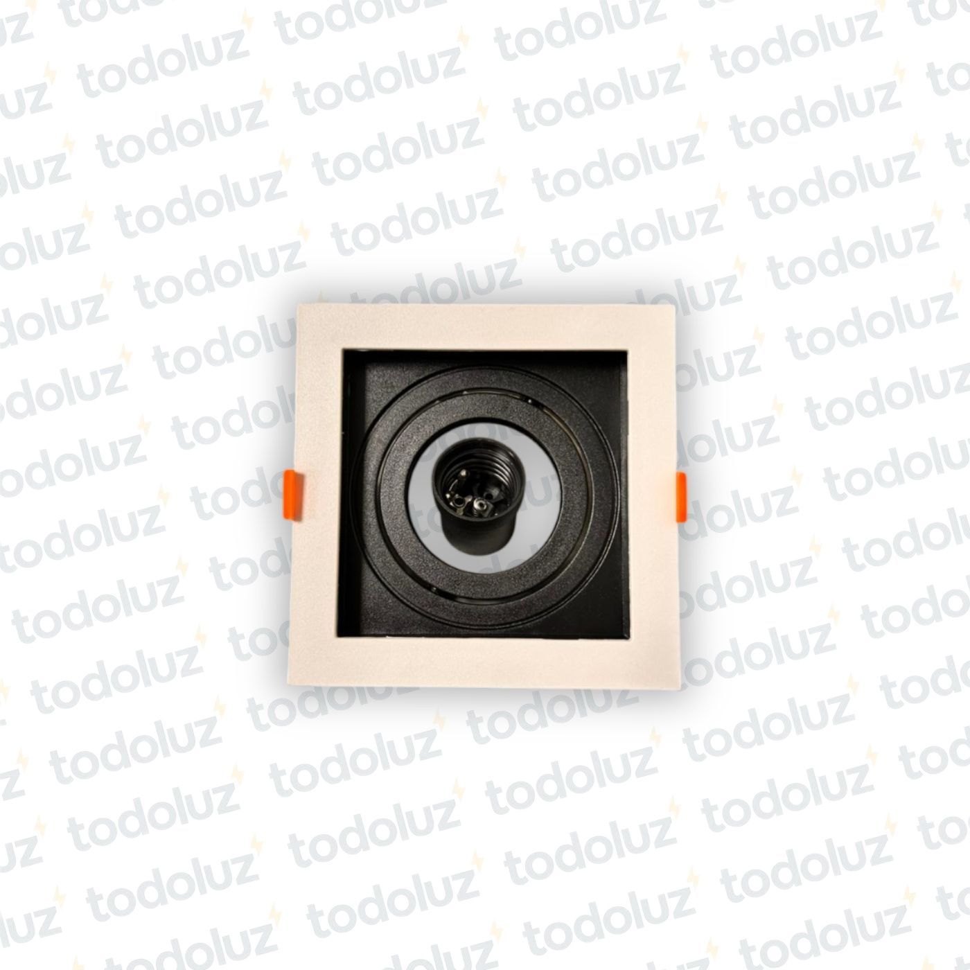 3129a670-94b3-423c-a92f-f7ae300848a3-8938.jpg Spot Embutir Modular Cuadrado Blanco Recuadro Negro Movil Par20 1*E27