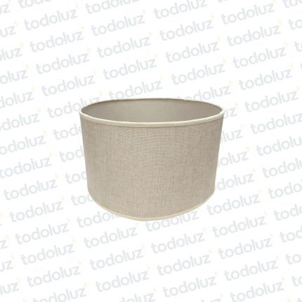 Pantalla Circular Grande Blanco Crudo (56.143)