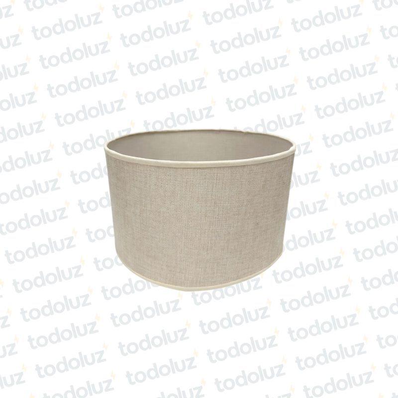 Pantalla Circular Grande Blanco Crudo (56.143)