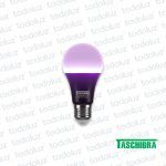 Lamp. Led Bulbo 7W E27 Luz Negra 220Vac Taschibra