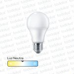 Lamp. Led Bulbo A60 9W 810lm E27 Luz Neutra 4000°k 220Vac