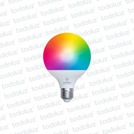 Lamp. Led Smart Globo G95 13W E27 Luz RGB 220Vac Taschibra