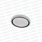 Plafon Circular Led Incorp. Efecto Diamante Acabado Negro 20W Regulable c/ Control (51.172)