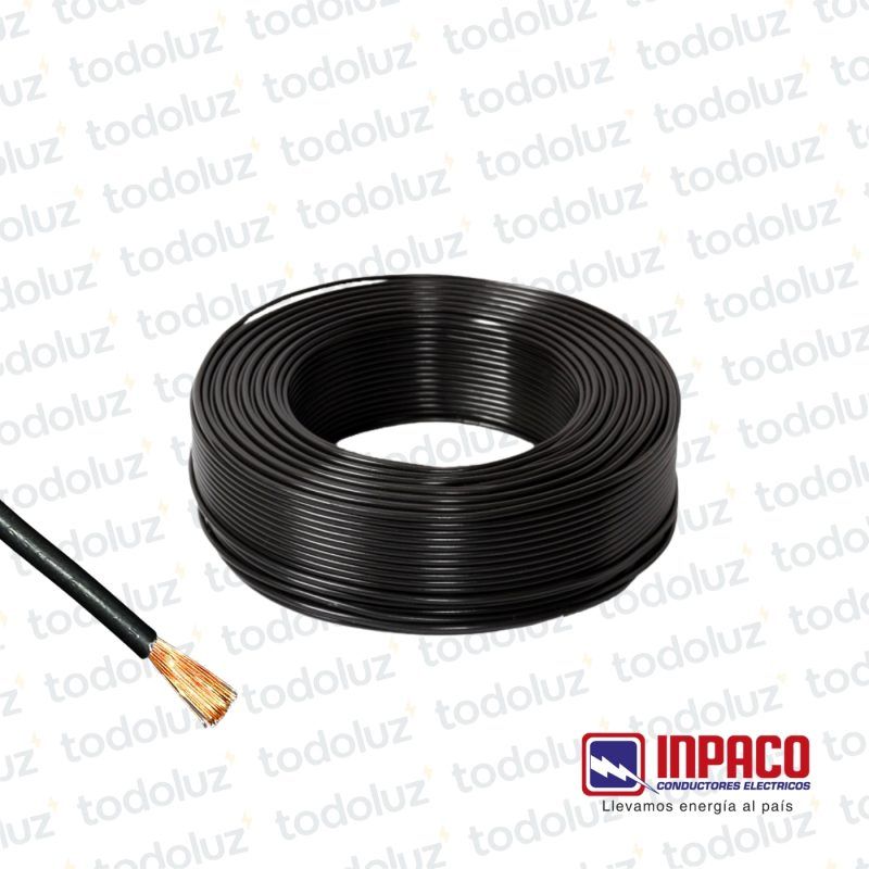 Cable Multifilar 2.5mm² Negro 750V Antillama (x.Rollo/100m) Inpaco