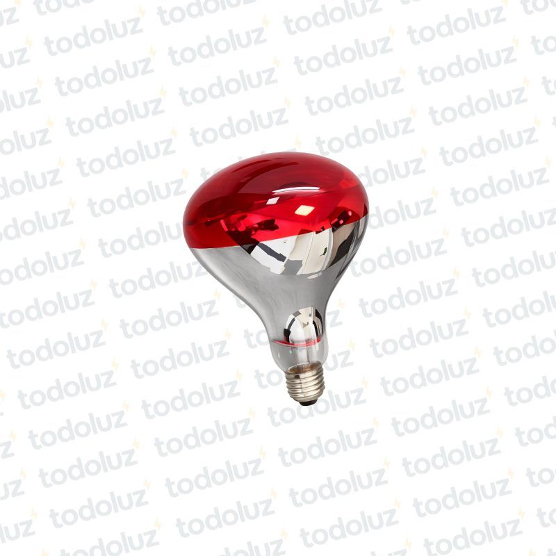 Lamp. Infrarrojo Dimerizable R125 150W E27 Luz Roja 1000°k 220Vac (terapeutico)
