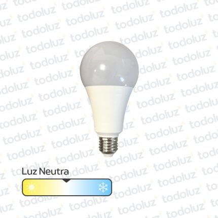 Lamp. Led Bulbo A80 18W 1620lm E27 Luz Neutra 4000°k 220Vac