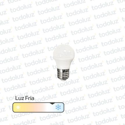 Lamp. Led Gota G45 5W 450lm E27 Luz Fria 220Vac