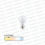 Lamp. Led Bulbo 4.9W 400lm E27 Luz Calida 3000°k 220Vac Taschibra
