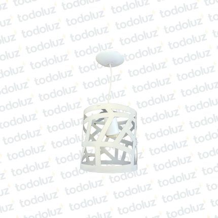 Colgante Cilindro Craquelado Blanco 1*E27 (54.975)