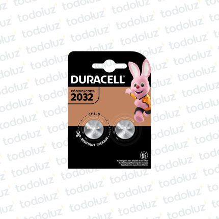 Pila Moneda CR2032 3V (x.2unid) Duracell