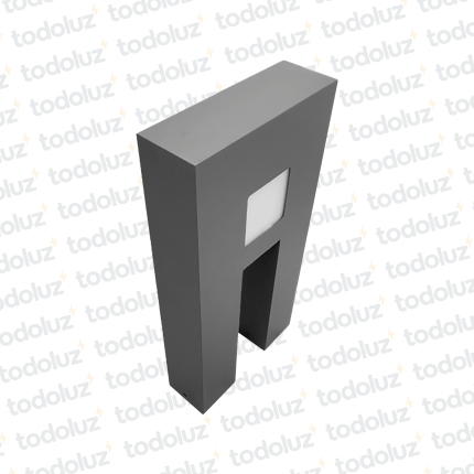 Poste 60cm Negro c/ Doble Pie Ventana Intemedia 2*G9 (58.009)(Liquidacion)