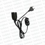 Prolongador (x.2Metros) E27 c/ Regulador Dimmer 220Vac