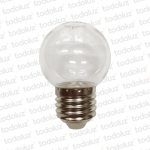 Lamp. Led Gota 1.5W E27 Luz Calida 3000°k Transp. 220Vac