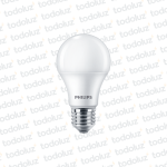 Lamp. Led Bulbo A60 7W 500lm E27 Luz Calida 3000°k 220Vac Philips