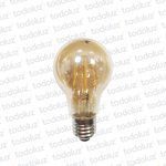 Lamp. Led Filamento Bulbo A60 6W E27 Luz Calida 2700°k Transp./Ambar 220Vac