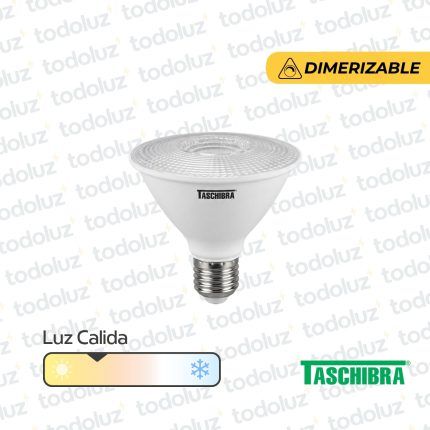 Lamp. Led Dimerizable Par30 9.9W 700lm 36° E27 Luz Calida 2700°k 220Vac Taschibra