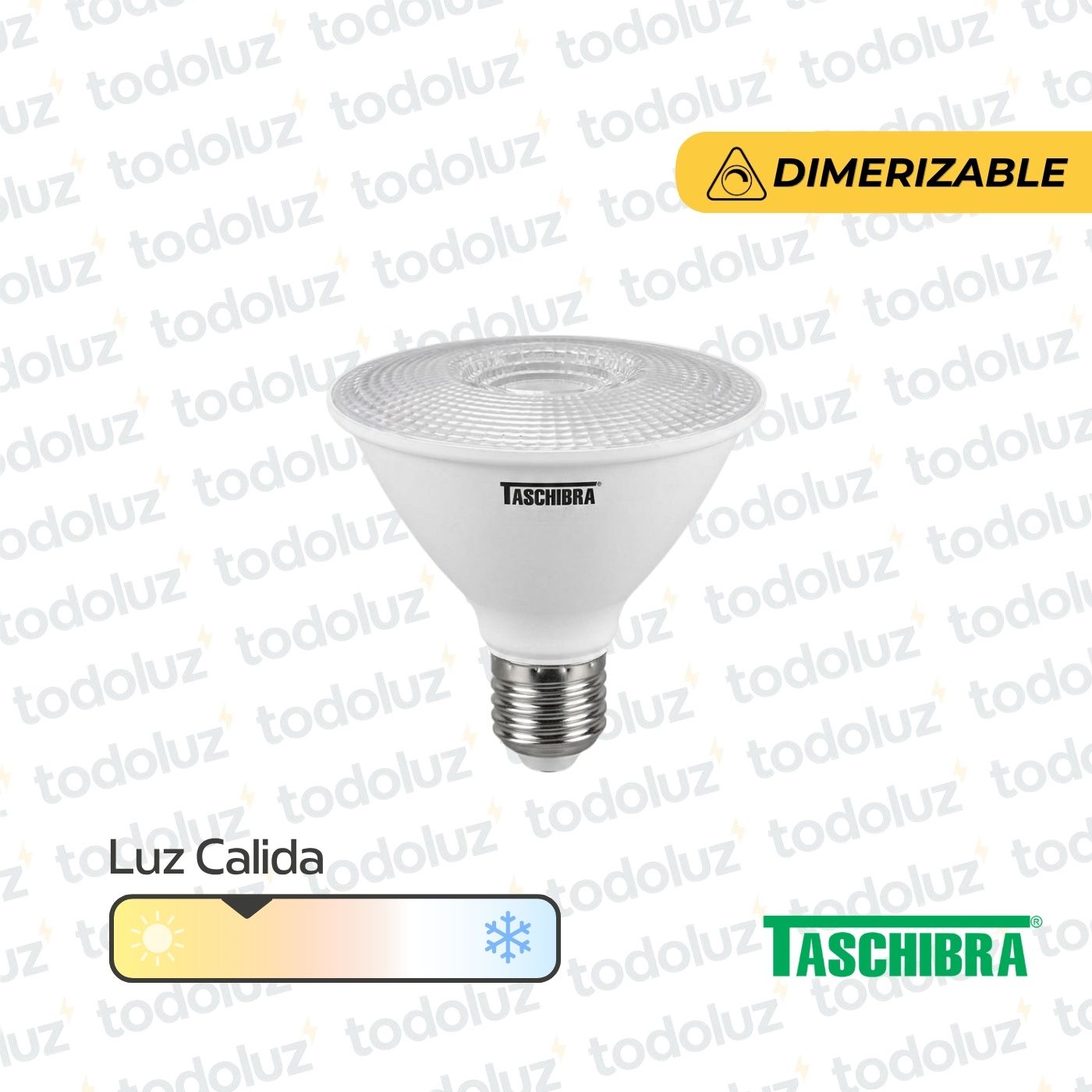 75126579-53a8-4e51-b1ce-9a5bae2e70ea-9816.jpg Lamp. Led Dimerizable Par30 9.9W 700lm 36° E27 Luz Calida 2700°k 220Vac Taschibra