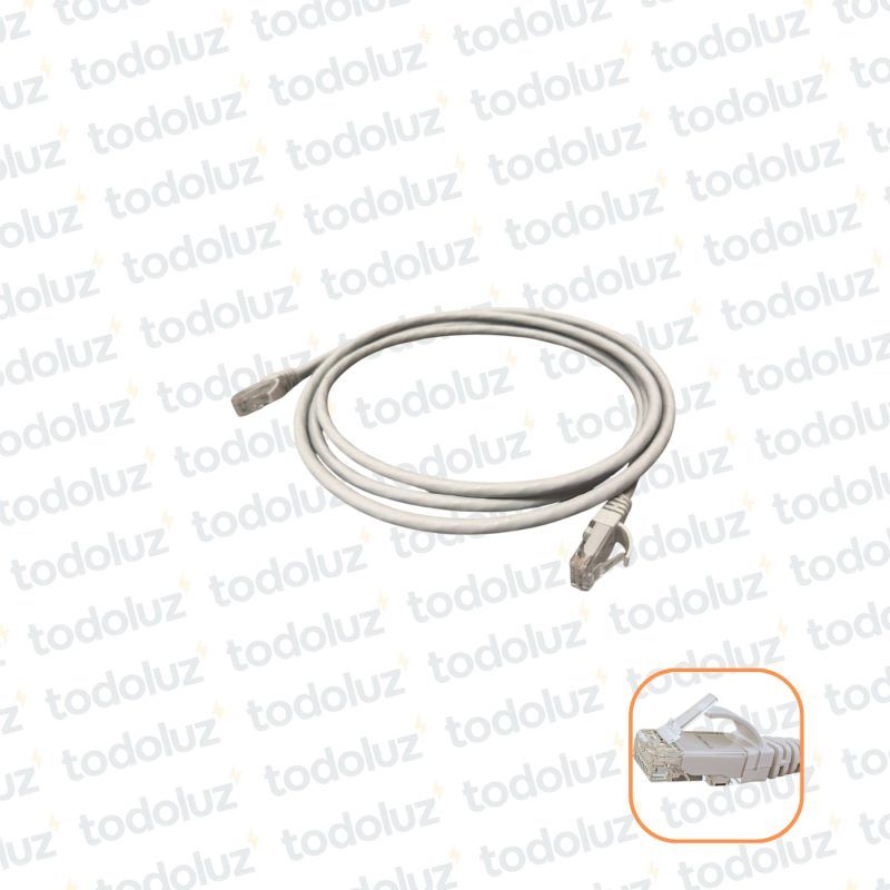 Patch Cord U/UTP Cat.6 (x.2mts) Gris