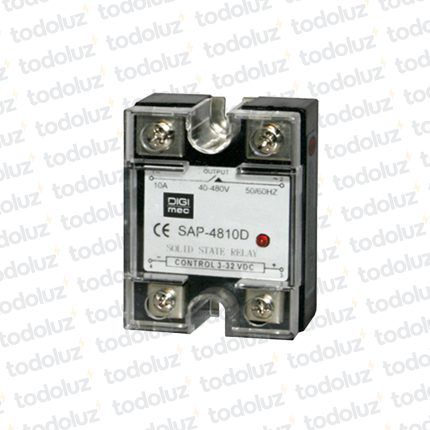 Rele de Estado Solido (SSR) 10A 3/32Vdc - 40/480Vac